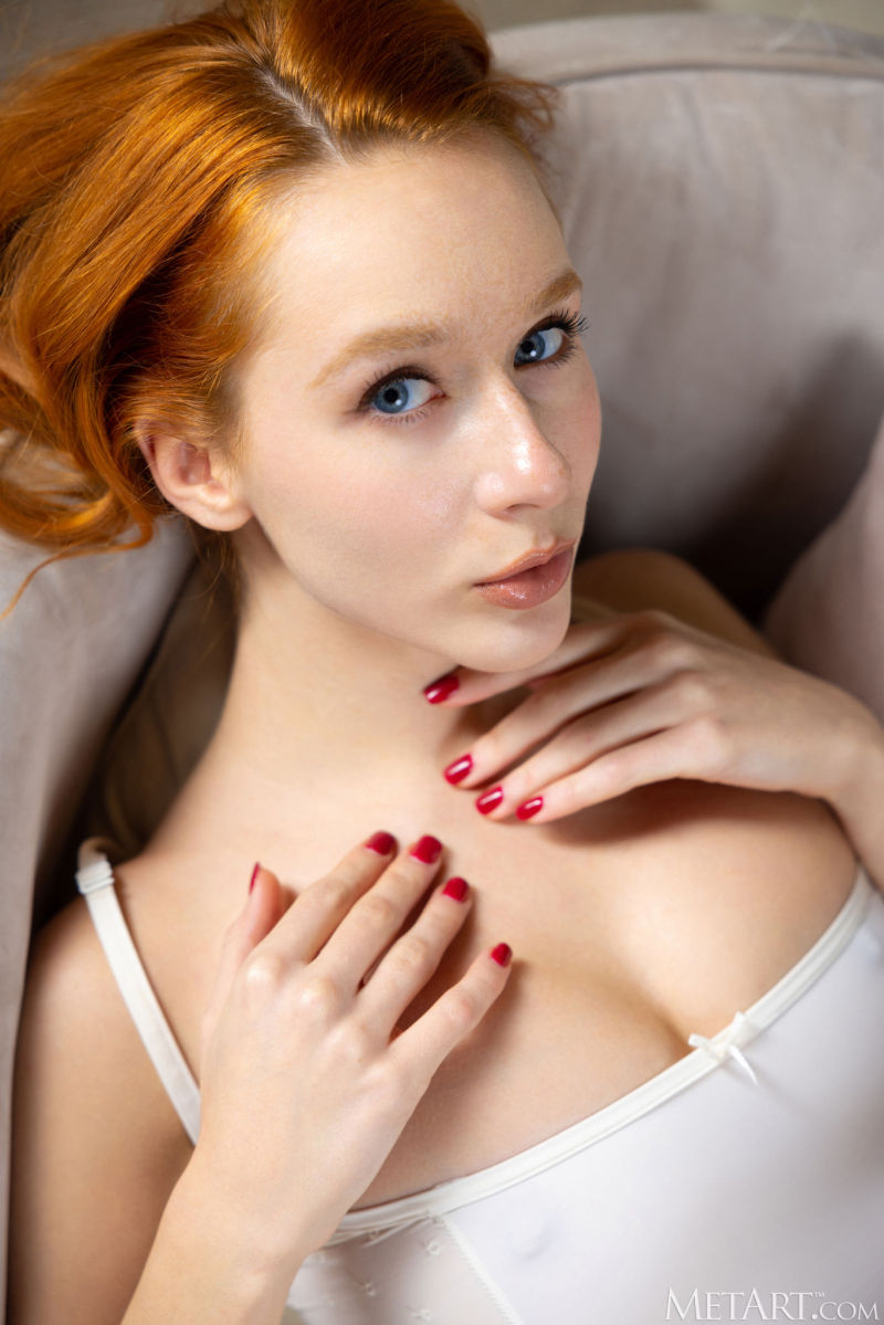 Hot Redheaded Teen Lila Rouge Stripping Dress – 3